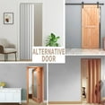 thumbnail image 6 of Vatge Accordion Door Curtains for Closet, Laundry Room Curtain for Doorway, Hallway Curtain for Space Privacy, 1 Panel with Tieback, W39 x L78, Stone White, 6 of 13