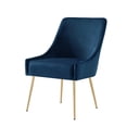 thumbnail image 3 of Inspired Home Donati Velvet Dining Chair set of 2, Navy, 3 of 9