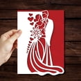 thumbnail image 4 of ZUARFY Valentine's Day Bride Groom Metal Cutting Dies Stencil DIY Scrapbook Album Card, 4 of 9
