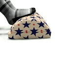 thumbnail image 5 of Star Foot Rest, Patriotic Themed Pattern American Flag Inspired Grunge Nostalgic Illustration, Non-Slip Backing Ergonomic Memory Foam Leg Support for Office, Navy Blue Beige Red, by Ambesonne, 5 of 5