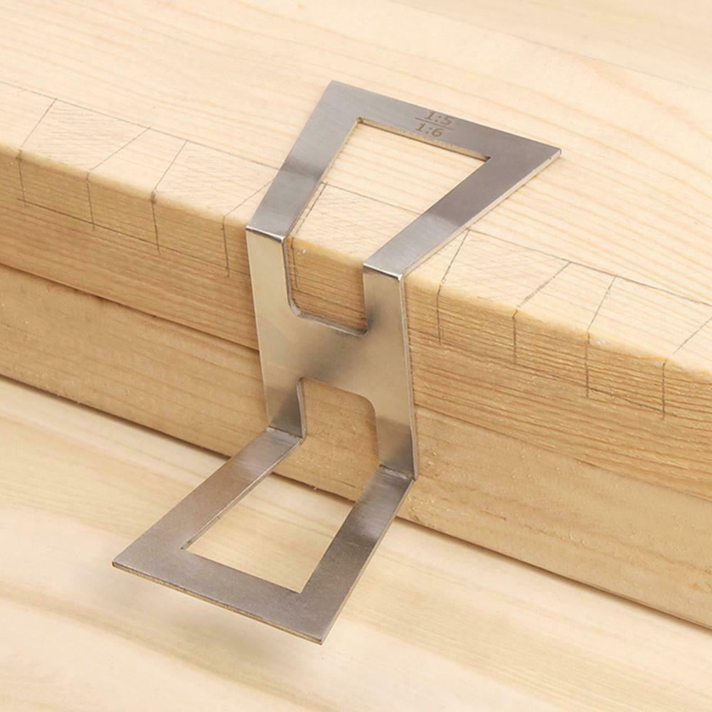 Dovetail Marker Stainless Steel Dovetail Guide Template for DIY Wood Joints 