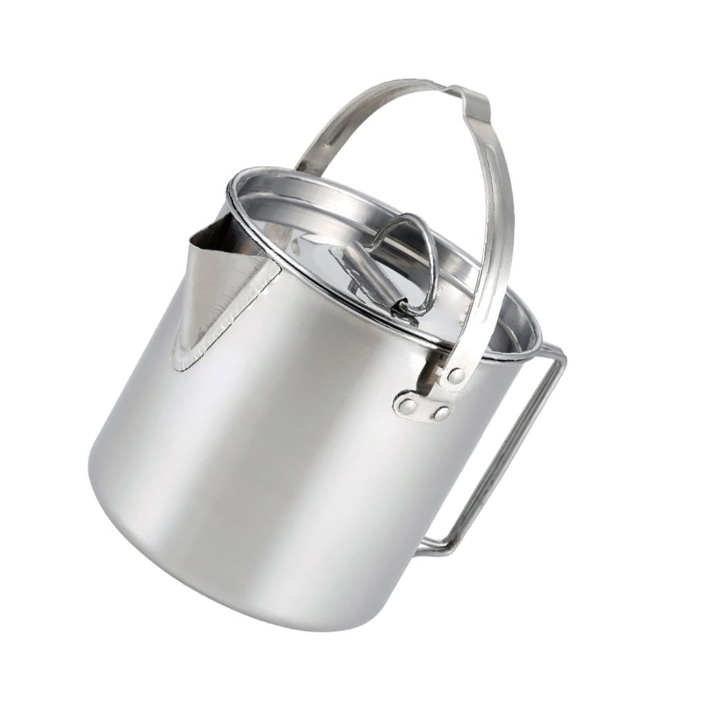 Outdoor Multi Function Stainless Steel Kettle Coffee Pot Collapsible Fishing Mountaineering Camping Kettle