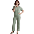 thumbnail image 1 of Conjunto 2 Piezas Casual Chic para Mujer Unitalla, Blusa de Manga Corta y Pantalón Cómodo, Estilo Elegante y Sofisticado para Mujer, 1 of 5