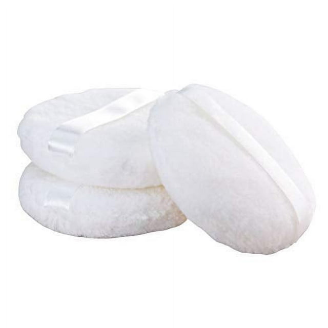 Make up Powder Puff Pure Cotton Powder Puff Washable Compact Soft Velour Puffs with Strap for Loose Powder Mineral Powder Body Powder Foundation Makeup
