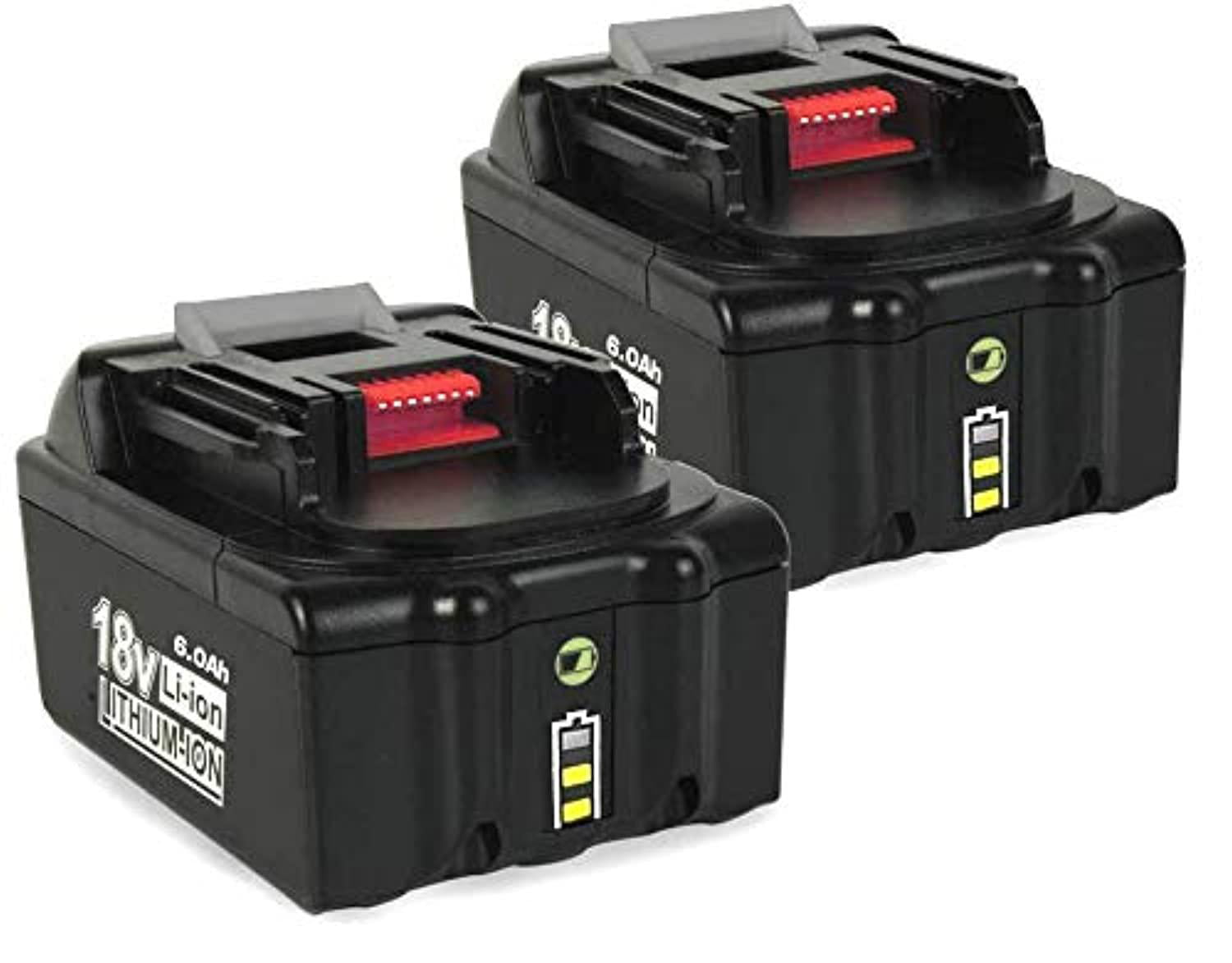 2 Pack For Makita BL1860B 18V Li-Ion Replacement battery LXT BL1830 BL1850 6.0AH