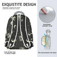 thumbnail image 4 of Starry Night Gothic Backpack Waterproof Scratch-Resistant Composite Oxford Cloth with Ethereal Moon and Star Print, Adjustable Shoulder Straps, Large Capacity for School and Travel, 4 of 5