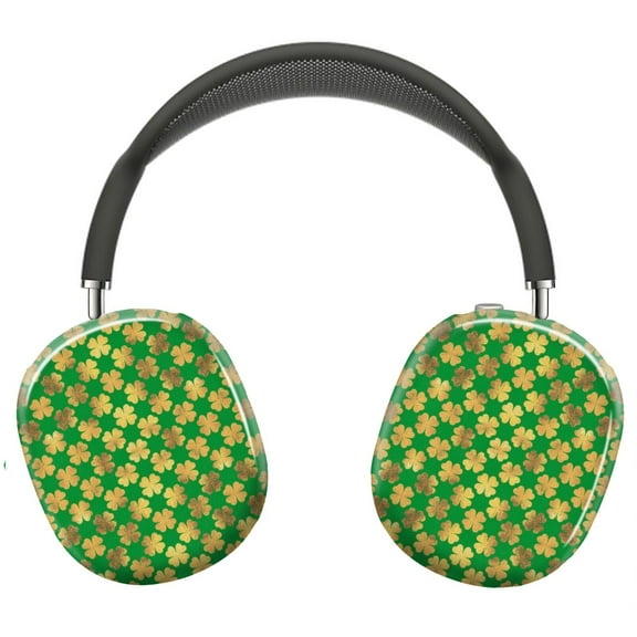Protective Cover for AirPods Max St. Patrick's Day Gold=15 Headphones Aesthetic Print Snap On Cases