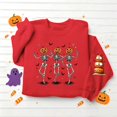 thumbnail image 6 of Jsaierl Halloween Sweatshirts for Women Cute Ghost Print Pullovers Stretch Holiday Crewneck Long Sleeve Sweater Tops Halloween Party Supplies, Sizes S-2XL, 6 of 6