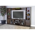 thumbnail image 2 of Pemberly Row Transitional 112" Wood Entertainment Wall in Tobacco Leaf, 2 of 7