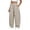 Beige, variant on Wide Leg Drawstring Waist Pants for Women Loose Fit High Rise Trousers with Rope Belt and Pockets Casual Joggers, Khakis Pants for Women High Waisted