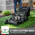 209CC 4Stroke Lawn Mower, 21 inch 3in1 Gas Powered Self Propelled