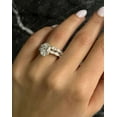 thumbnail image 2 of vylahjewellery Brilliant 2 Ct Oval Cut Moissanite Engagement Diamond Ring 10K Rose Gold Wedding Ring, 2 of 5