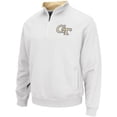 thumbnail image 2 of Men's Colosseum White Georgia Tech Yellow Jackets Tortugas Logo Quarter-Zip Jacket, 2 of 4
