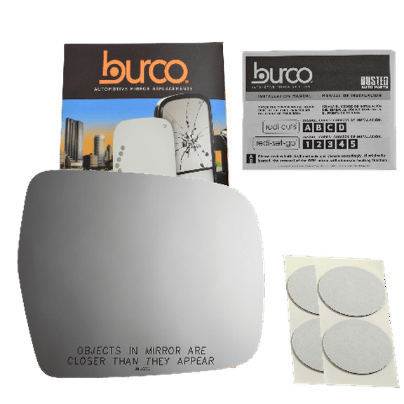 Burco Side View Mirror Replacement Glass - Clear Glass - 3219