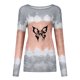 thumbnail image 4 of Blusa casual de manga larga con cuello redondo para mujer Tops estampados de Halloween Fridja  fjkfkj759, 4 of 4