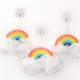 thumbnail image 4 of Esponjas de baño Bola de baño de arco iris Esponja de lufa de ducha Depurador corporal de dibujos animados Malla de ducha Jabón corporal Puff para niños 15 * 23 cm colores del arco iris blanco, 4 of 5