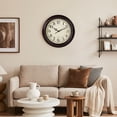 thumbnail image 6 of Behome 12 Inch Wall Clock, Silent Non Ticking Classic Battery Operated Clocks, Large Decorative Retro Clock for Living Room, Kitchen, Bedroom, Battery Not Included, 6 of 7