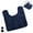 Navy Blue, variant on Semfri Black Toilet Rug Contour Bathroom Rugs U Shaped Bathroom Mats Shaggy Soft Contour Carpet for Bathroom Toilet
