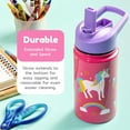 thumbnail image 4 of BOZ Kids Unicorn Water Bottle with Straw Lid, 14 oz / 414 ml, Double Wall Stainless Steel, BPA-free and Dishwasher-safe, 4 of 8