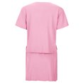 thumbnail image 6 of MDUKONU Women's Skirt Suit Casual Summer 2 Piece Short Skirt Sets with Short Sleeve Tee and Tennis Skort Red XL, 6 of 9