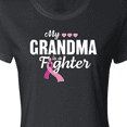 thumbnail image 4 of Inktastic Breast Cancer Awareness My Grandma is a Fighter Women's T-Shirt, 4 of 5