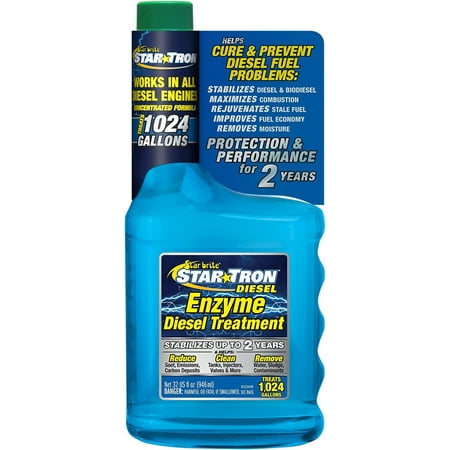 Star Tron Enzyme Fuel Treatment - Super Concentrated Diesel Formula 32 oz - Treats 1,024 Gallons