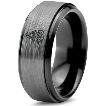 Tungsten Gamer Mens Jewelry Grey Wedding Band Ring Women Boho Going Away Gifts Customized Tungsten Gamer Mens Jewelry Grey Wedding Band Ring Women Boho Going Away Gifts Customized