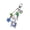 Blue, variant on CEORPER Adorable Small Acrylic Charm Keychain Star Designs Fish Wishes Bottle Keyring