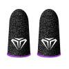 2pcs S02 Finger Cots Cover Game Controller Finger Sleeve para PUBG (Púrpura)