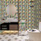 thumbnail image 3 of Azulejos de mosaico autoadhesivos para pared de baño, azulejos autoadhesivos 3D para bordes de azulejos de pared de cocina y baño, 20 hojas, 3 of 5