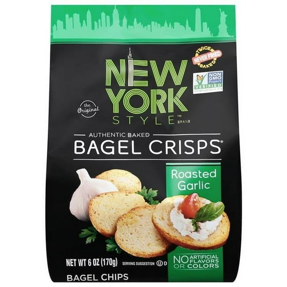 6 oz Garlic Bagel Crisps - Pack of 6