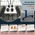 thumbnail image 7 of Modular Conference Room Tables, 4 Pack Folding Conference Tables Mobile Meeting Training Table for Office, Modern Foldable Rolling Seminar Desk(55.1in,White), 7 of 7