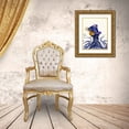 thumbnail image 3 of Fab Funky 12x14 Gold Ornate Wood Framed with Double Matting Museum Art Print Titled - Octopus Nautical Hat, 3 of 4