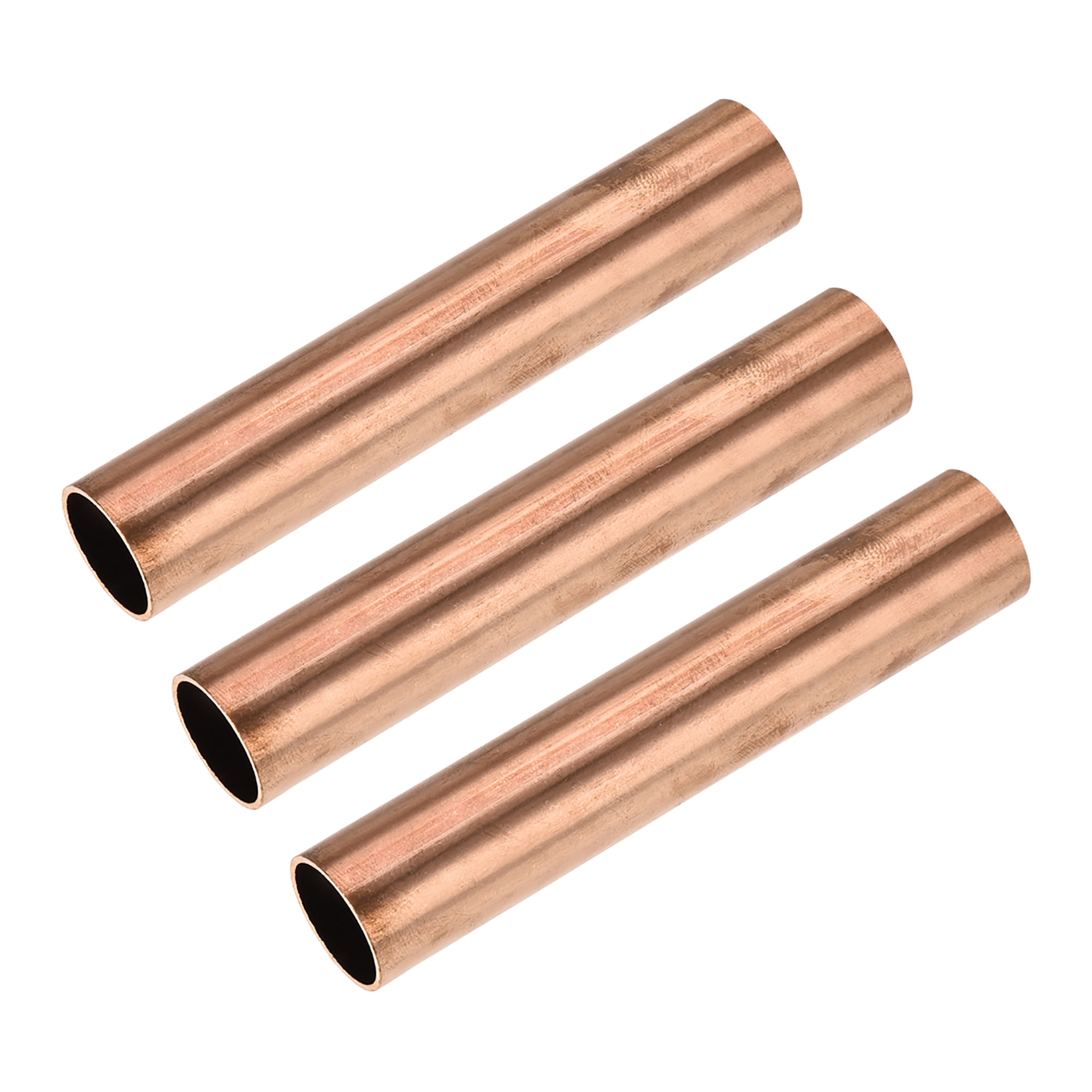 Copper Round Tube 19mm OD 1mm Wall Thickness 100mm Length Straight
