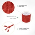 thumbnail image 2 of Uxcell 22 Yards Soft Twisted Rope Trim, 5mm/0.2" Red Polyester Twisted Silk Rope Cord for DIY Craft, 2 of 2