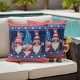 thumbnail image 5 of Outdoor Pillow Covers Gnome Independence Day Stars Red Stripes Waterproof Pillow Cases 16x16 Set of 2, Love USA Flag Throw Pillow Cover Pillowcase for Patio Balcony Couch Garden, 5 of 9