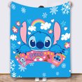 thumbnail image 1 of 3D Digital Printing Flannel Blanket Cartoon Stitch Air-Conditioned Nap Blanket STH14 130*150, 1 of 1
