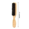 thumbnail image 2 of Men's Boar Beard Brush Wooden Handle Mustache Grooming Tool for Styling Cleaning Hair Debris Facial Hair Care, 2 of 8