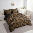 thumbnail image 3 of Castle Fairy Teens Boys Girls Western Cowboy Twin Bedding Sets 7-Piece,Boho Tribal Aztec Bedding Comforter Set Microfiber,Vintage Exotic Style Breathable Sheet Sets,Breathable Home Decor,Reversible, 3 of 8