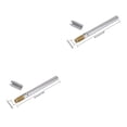 thumbnail image 1 of yingyy Rallonge Outils en Alliage d'Aluminium Porte-Stylo Outil Papeterie Argent 2Ensemble, 1 of 6