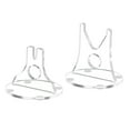thumbnail image 4 of 2 Piezas Soporte de Exhibición para Cuchillos Acrílico con Cabina de Protección Ensamblado Fácil Antideslizante Espacio Regulable para Cocina Colecció transparente, 4 of 8