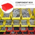 thumbnail image 3 of Miangastore 10PCS Plastic Storage Bin Hanging Stacking Containers, Red, 3 of 6