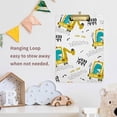 thumbnail image 5 of FMSHPON Cool Blue Dino Yellow Excavator Clipboard Hardboard Wood Nursing Clip Board and Pull for Standard A4 Letter 13x9 inches, 5 of 5
