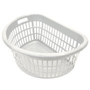 Cesta Calada para Ropa Plastic Montreal Trends 54 Litros Blanco