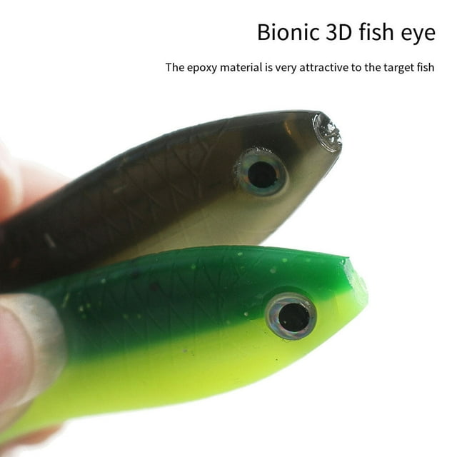 Bionic Bait Artificial Lures Fishing Tackle Lake Bright Color Multicolored Professional Space Saving Swim Baits 5 Colors/ 5 Pieces 7cm