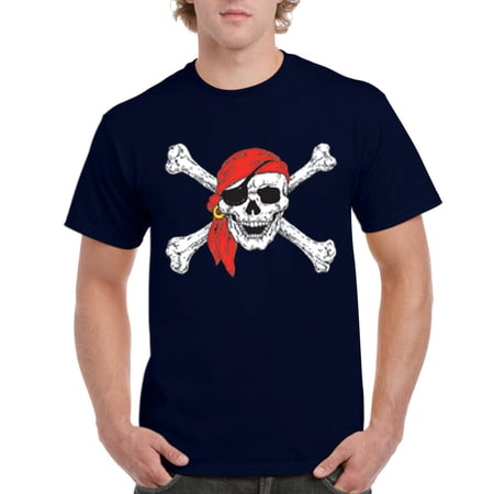 IWPF - Men s T-Shirt Short Sleeve - Jolly Roger Skull & Crossbones