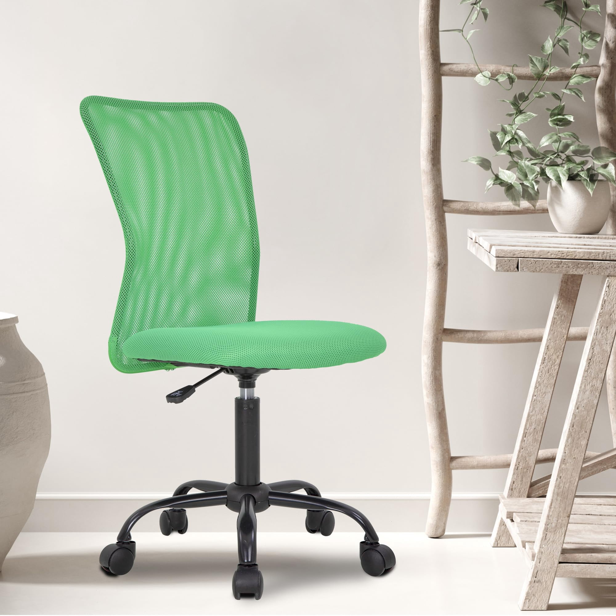 PayLessHere Home Office Chair - Ergonomic Mesh Desk Chair w/Lumbar Support, Green