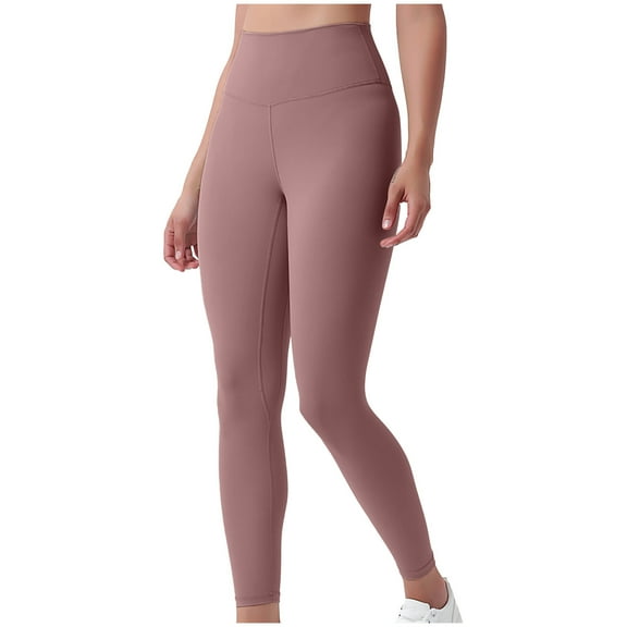 Npasoilc Leggings for Women Casual High Waist Yoga Pants Soft Athletic Workout Running Pants Comfy Ankle Length Trousers