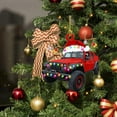 thumbnail image 2 of Navidad Decoración De Madera Camión Barco De Vapor Excavadora Camión De Bomberos Jeep Colgante Colgante Para Vacaciones Familiares Regalo De Fiesta De Navidad Eigraketly HA040840-02, 2 of 6