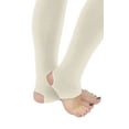 thumbnail image 3 of Vivian's Fashions Long Leggings - Cotton/Stirrup, Misses Size (Ivory, S), 3 of 3